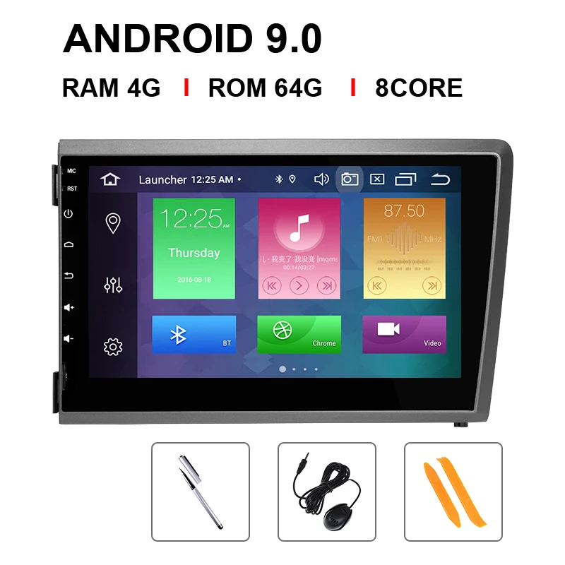 8 Core 64 ROM 4 ГБ ips DSP 2 Din Android 9,0 автомобильный dvd-плеер для VOLVO S60 V70 XC70 XC90 2000 2001 2002 2003 2004 Мультимедиа gps Радио Навигация - Цвет: 8 Core 64 ROM