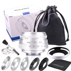 Новое поступление, объектив для камеры RISESPRAY fuji an 35 мм f1.6 C, крепление объектив камеры видеонаблюдения II для 1 Fuji film Fuji NEX Micro 43 EOSM, серебристый