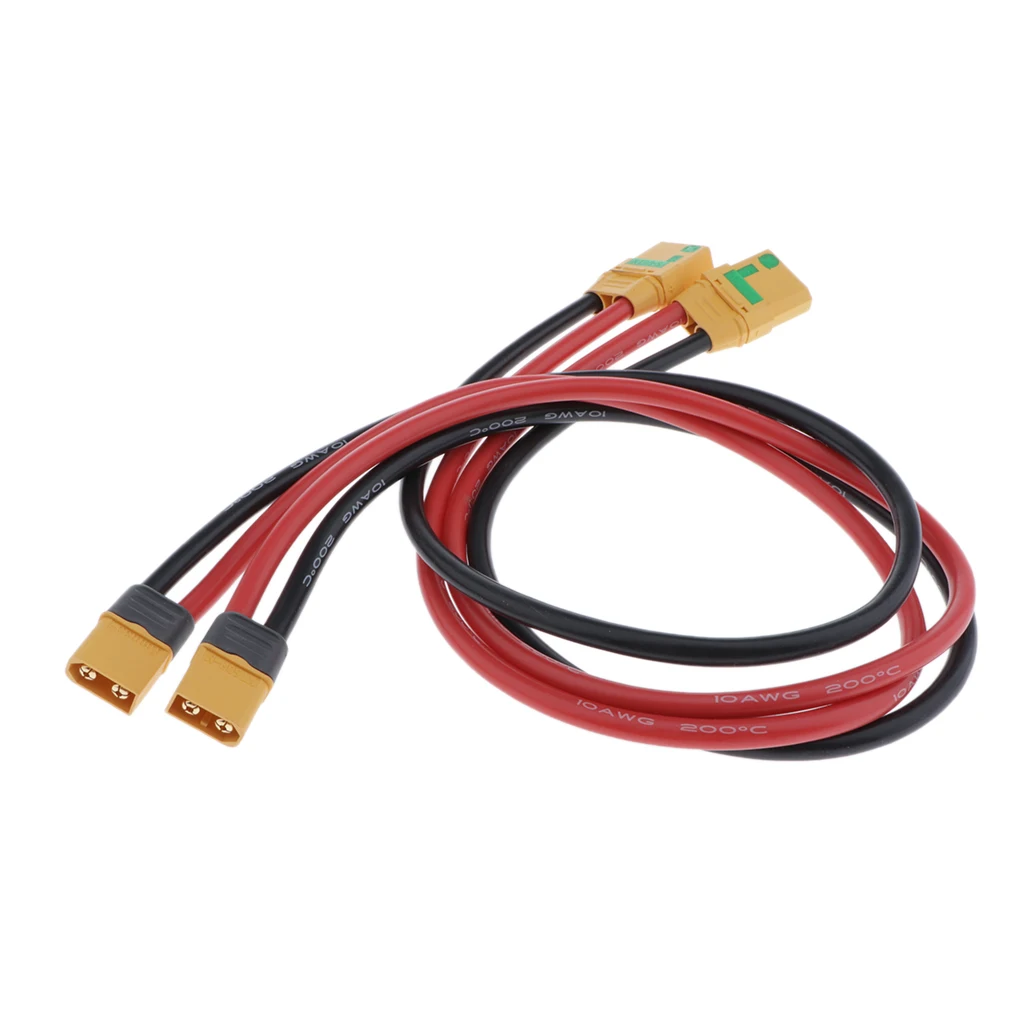 

2-piece RC Drone Battery XT60 Male to XT90 Female Extension Cable 500