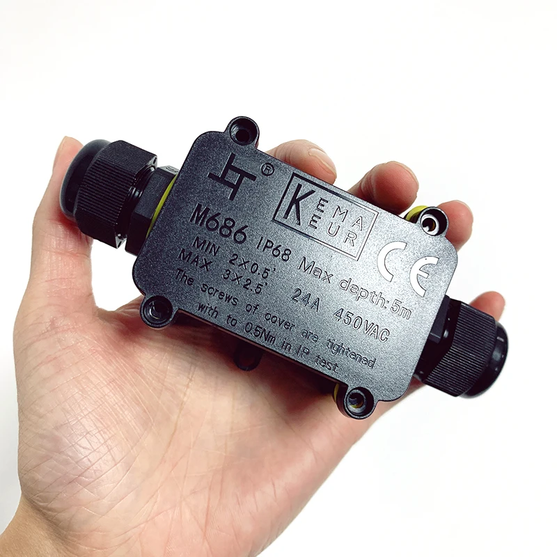 2-полосная Водонепроницаемый запечатанную коробку размеры: 4-8 мм 6-11 огнестойкий