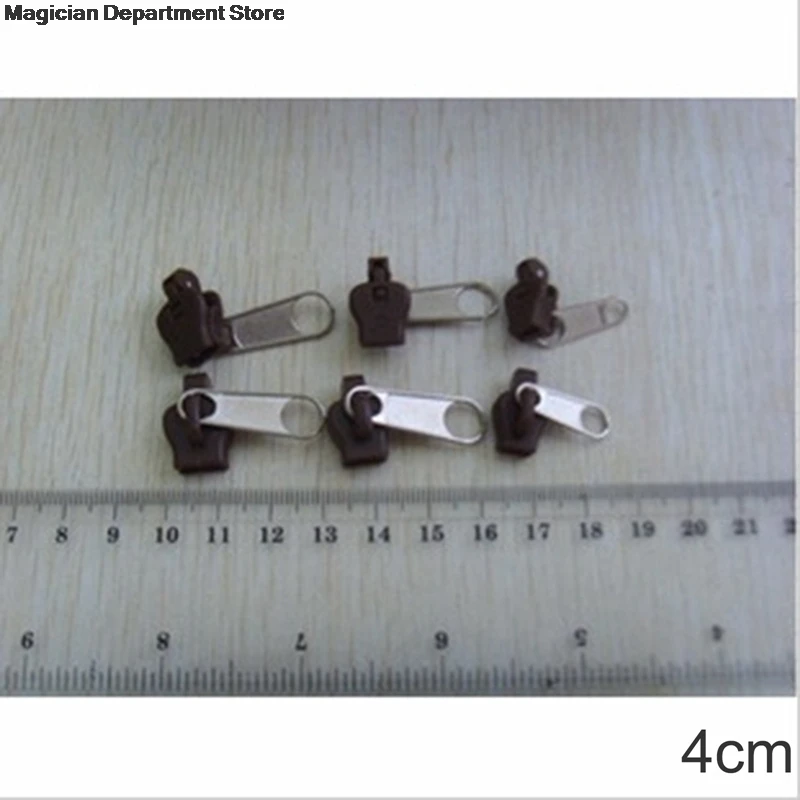 

6 Pieces Zip Replacement Zipper Repair Kit Clothing Bag Shoes Pants Zip Slider Rescue Including Top Bottom Stop Plastic DIY Tool