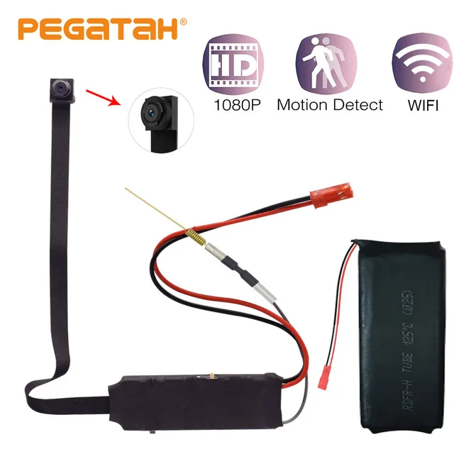 C0-B 1080P беспроводной wi fi мини маленькая камера видеокамера P2P IP камера микро камера Дистанционное управление мини камера wifi 128G Скрытая TF карта - Цвет: C0-B