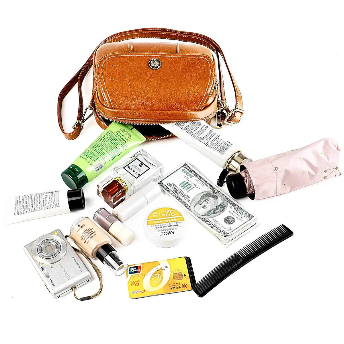 Fashion Women Bag Split Leather Crossbody Female Small Shoulder Messenger Bags