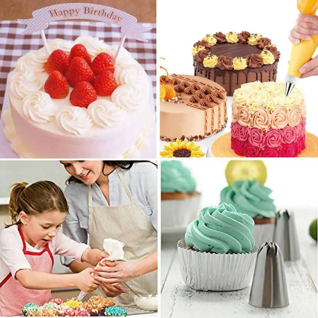 

83 PCS Cake Decorating Tools Kit Pastry Bags Couplers Cream Nozzle Bakware Set for Baking Accessories Baking Tools Cake Makeing