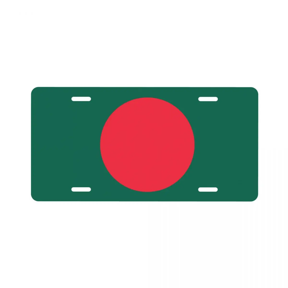 

Bangladesh Asia Flag Pattern car license plate decoration 15cmX30cm