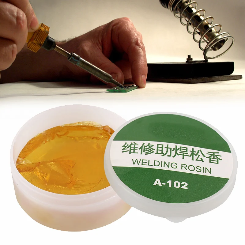 

Flux Rosin Yellow Tin Solder Repair Soldering Iron Head Solder Paste Practical Welding Tool Solid Rosin Paste