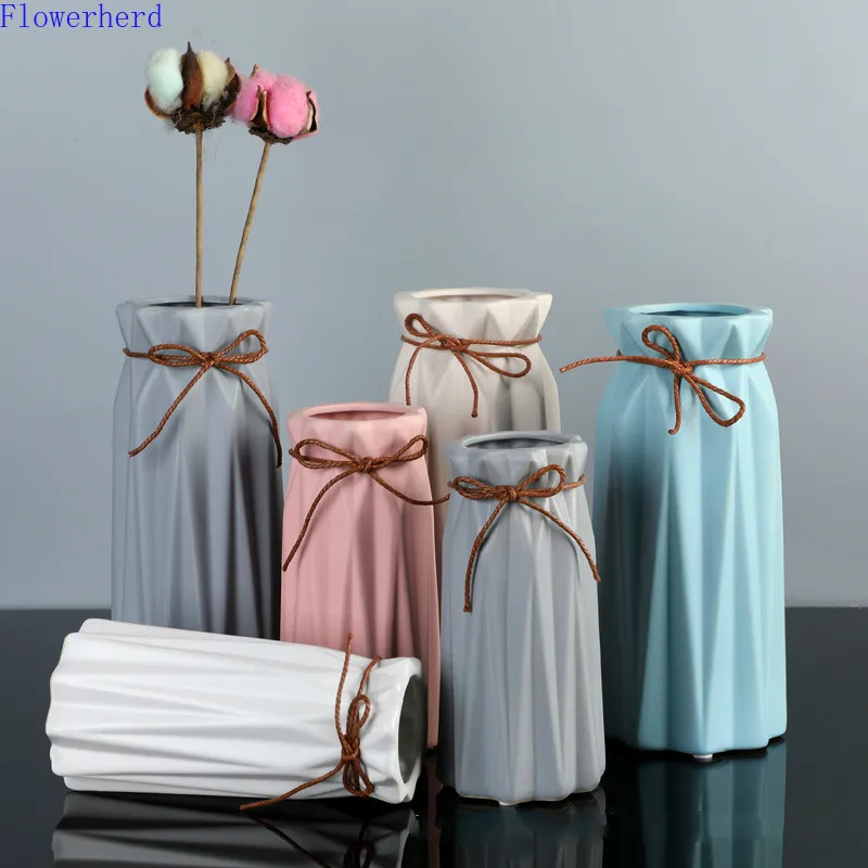 

Origami Ceramic Vases for Decoration Flower Vase Decor Vase Creative Dried Flowers Floral Home Accessories Ornaments Crafts