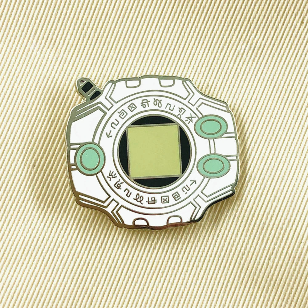 Брошь эмалированная в виде цифровой монстры модная брошь машинки тираннозавра