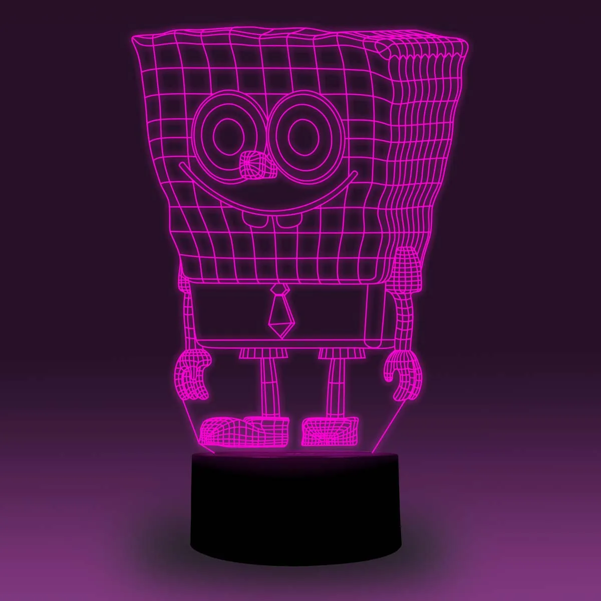 NiteApps 3D Губка Боб ночник настольная лампа Иллюзия подарок на день рождения приложение/сенсорное управление