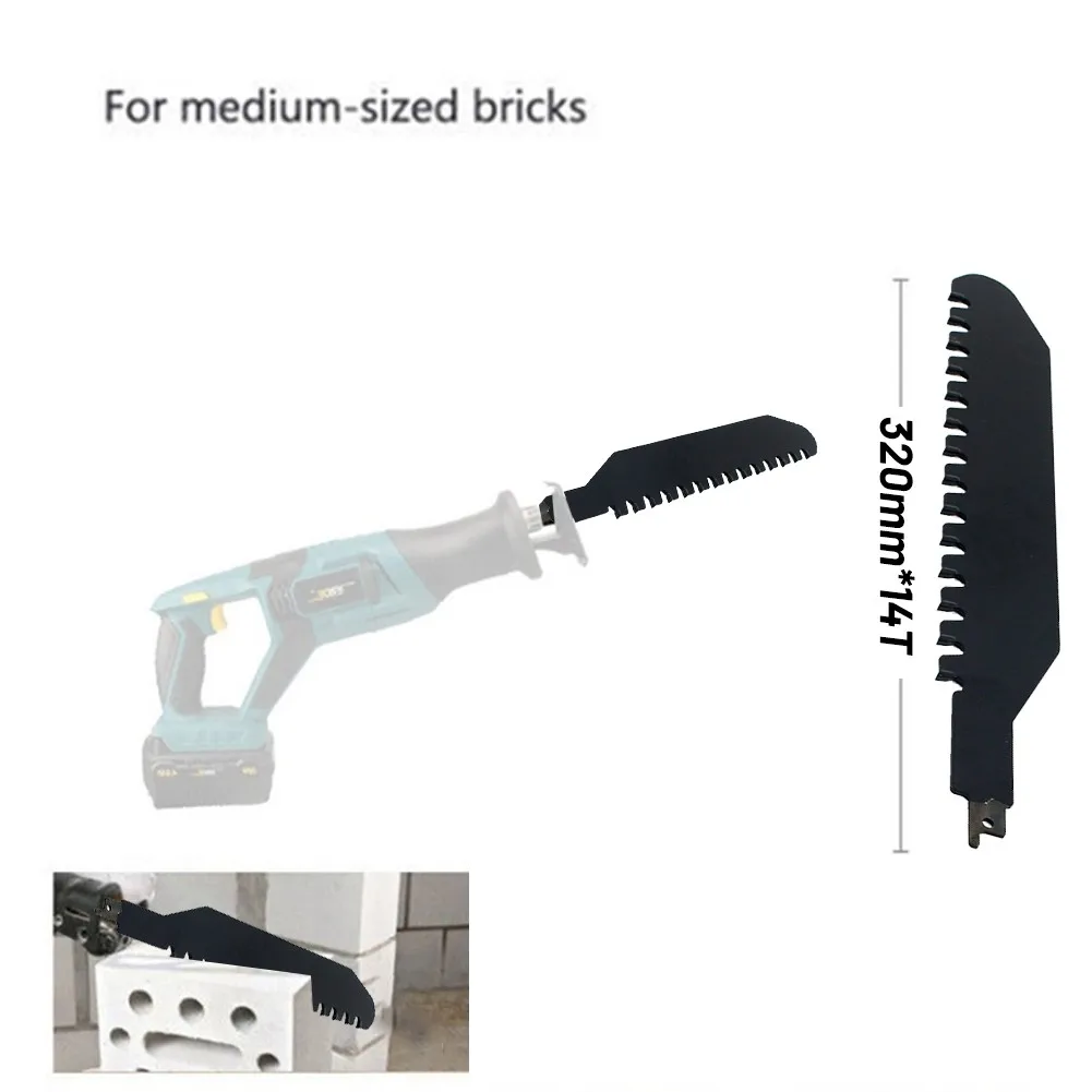

215/320/460mm Carbide Masonry Reciprocating Saw Blade For Cutting Concrete Breeze Block Brick Metal Cutting Disc For Saber Saws