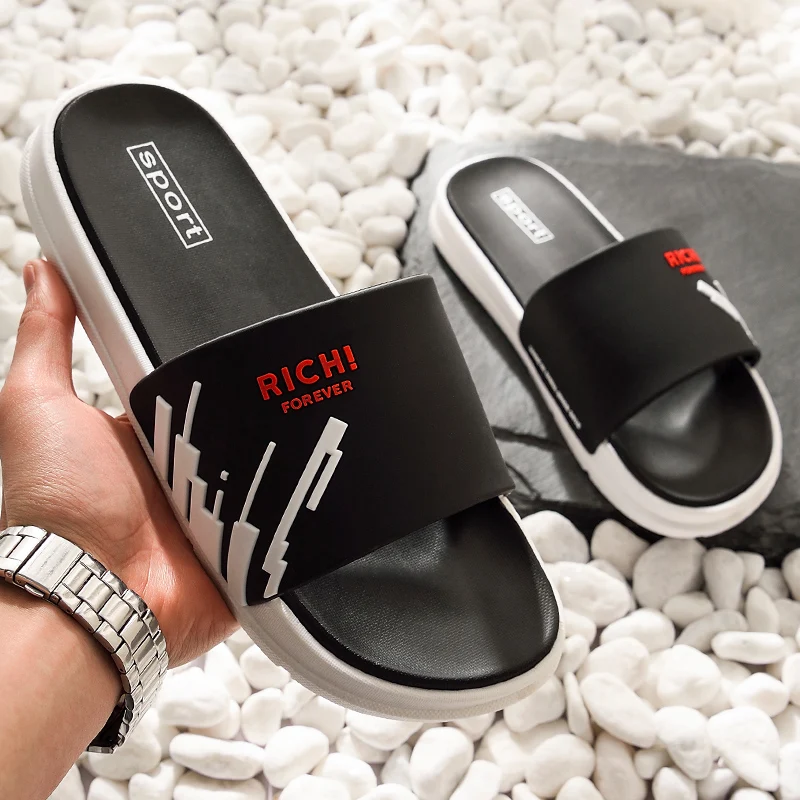 ASIFN мужские шлепанцы летние модные пляжные женские домашние сандали для ванной |