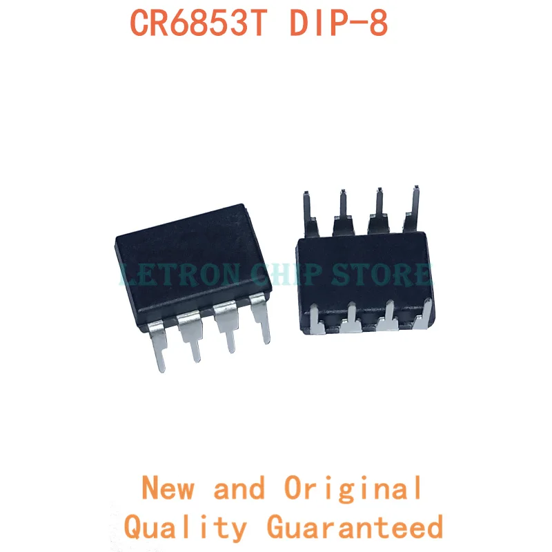 

Чипсет CR6853T DIP8 CR6853 DIP-8 DIP новый и оригинальный IC, 10 шт.