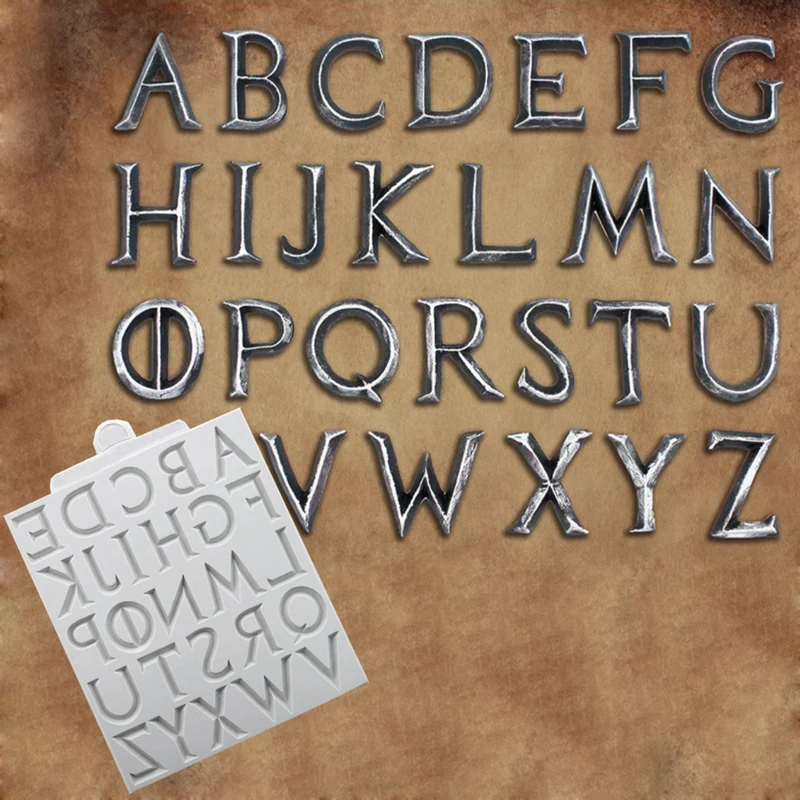 Железная форма алфавита силиконовая инструмент для украшения торта мастикой