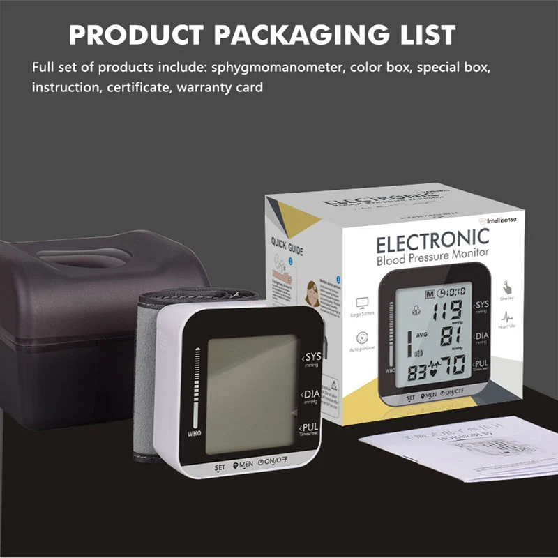 New Medical Equipment Wrist Blood Pressure Monitor Tonometer Family Health Machine Apparatus Electronic | Красота и здоровье