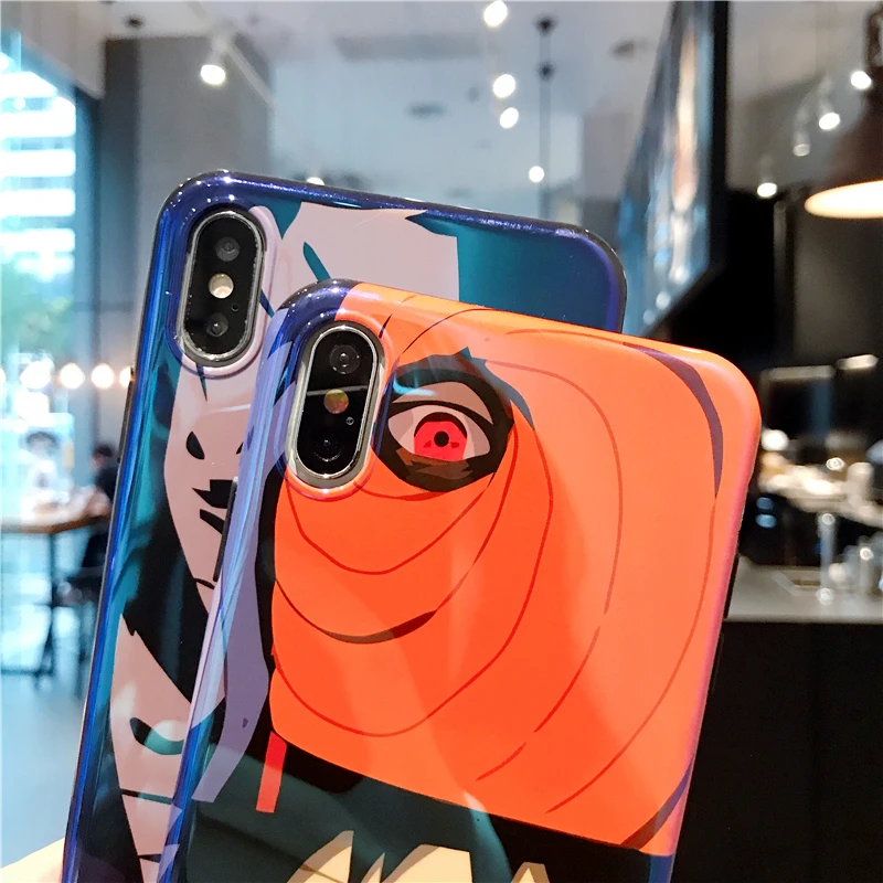 

Japan Anime Naruto Sasuke Kakashi Phone Case for Iphone 12 mini 11 Pro XS Max 6 7 8 Plus X XR Blu-ray Soft Silicone Cover Coque