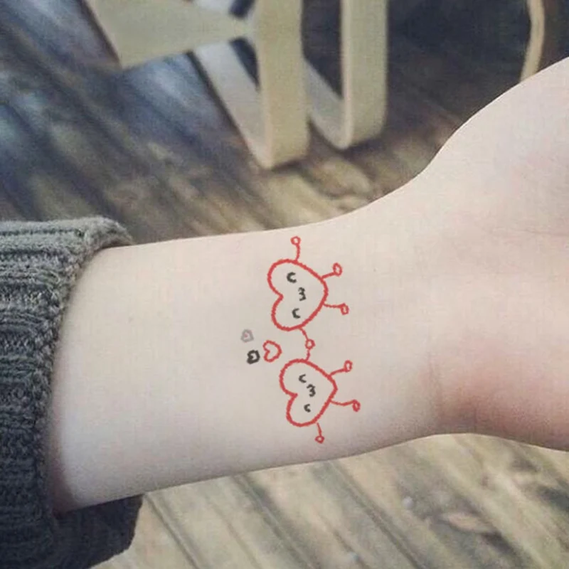 Цветные радужные наклейки для татуировок в стиле INS|Временные тату| |