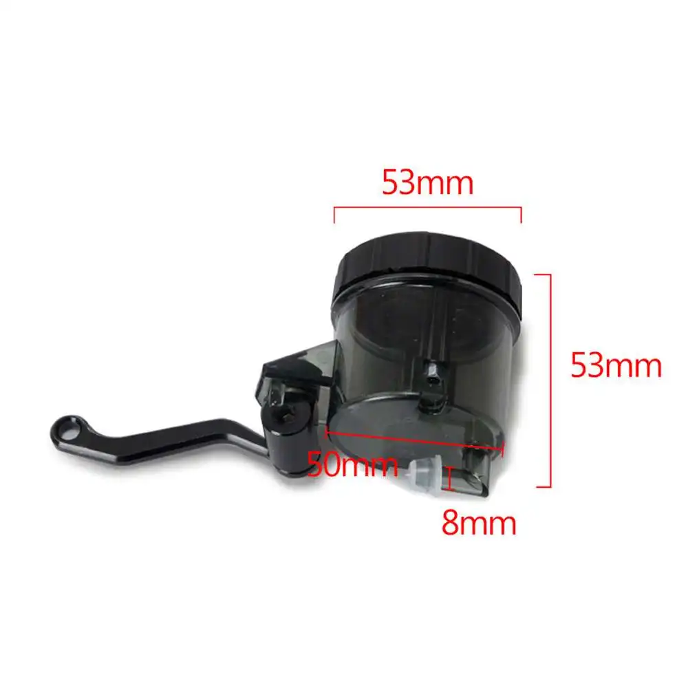 

1pc Black Motorcycle Rear Brake Master Cylinder Fluid Reservoir Oil Tank Cup