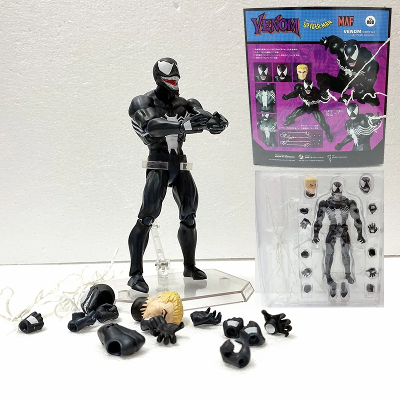 Mafex Venom 088 Spderman 075 человек-паук комикс версия фигурка модель игрушки Рождественский подарок для детей
