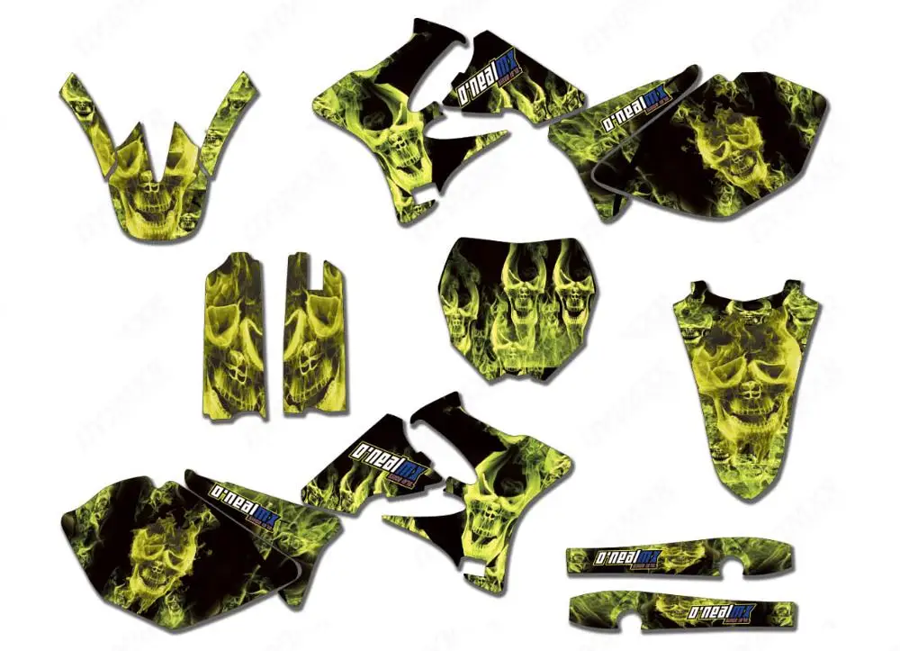 Велосипед Motocorss графика наклейки для Yamaha YZ250 YZ 125 250 2002 2014|Наклейки на автомобиль| |