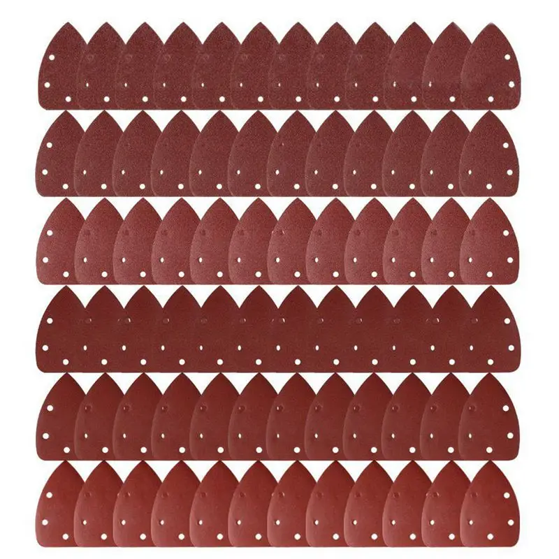 

72 Pcs 140mm Mouse Detail Sander Sandpaper Sander Pads Sanding Sheets Assorted 40 60 80 120 240 Grits