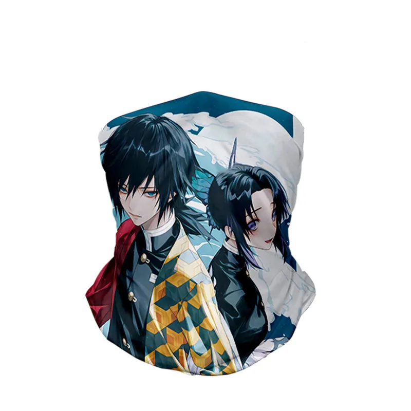 

Anime Demon Slayer Cosplay Neckmask Adult Outdoor Windproof Sunscreen Sunscreen Balaclava