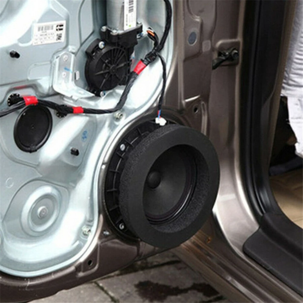 

4x 6.5 inch Car Door Speaker Bass Ring Foam Woofer Pad Noise Sound Wave Accessories Bass Ring Foam Woofer Pad Soundproof Cotton