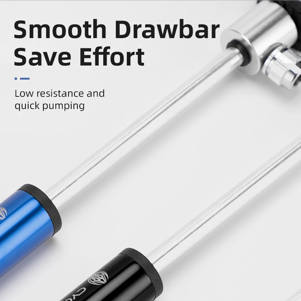 Велосипедный мини насос с манометром 4 шт. для клапана Schrader/Presta psi аксессуарами