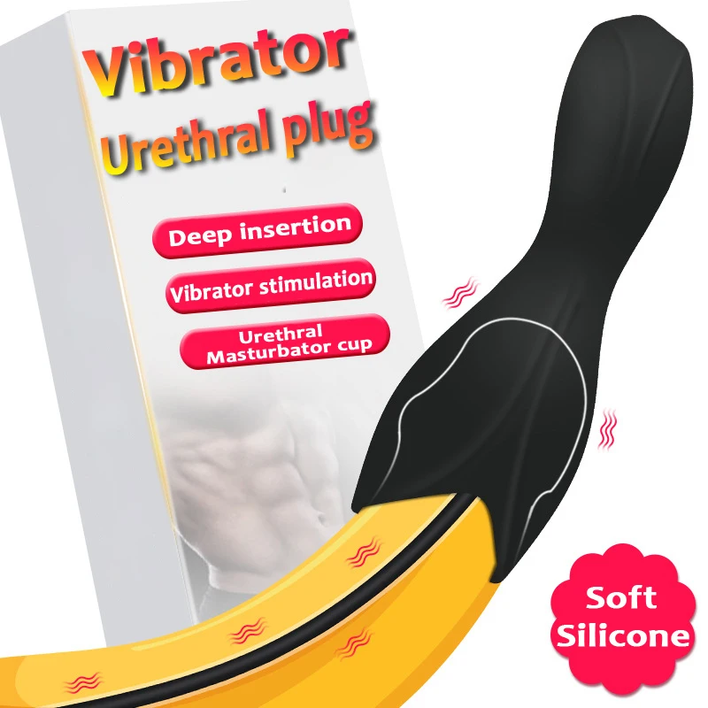 Вибратор конский глаз уретральная Заглушка с 3 размерами съемная Двойная