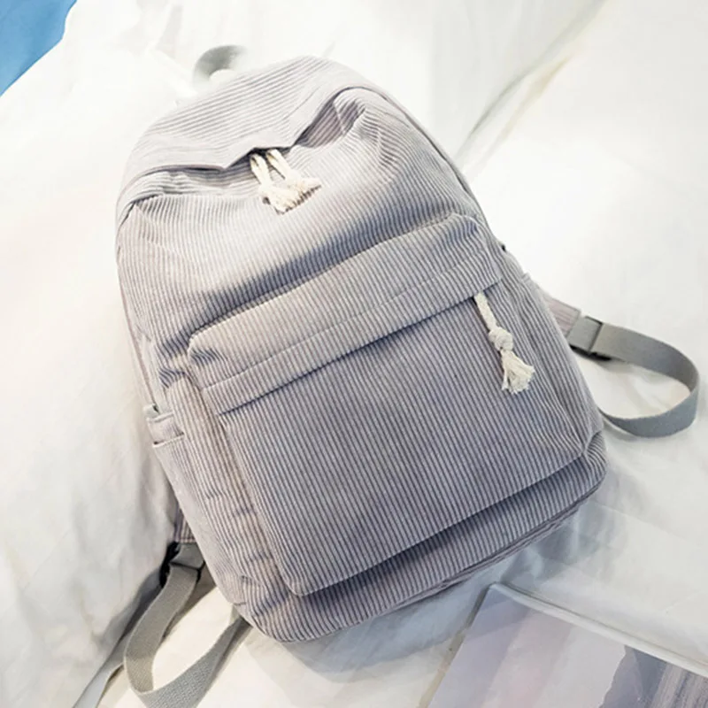 Новинка 2019 Модный женский рюкзак в консервативном стиле мягкий вельветовый