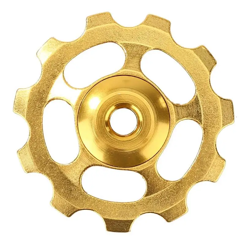 Gold 11T велосипедный задний переключатель Jockey колесный керамический подшипник алюминиевый сплав MTB горный велосипед направляющий ролик велосипедные аксессуары - Цвет: Gold