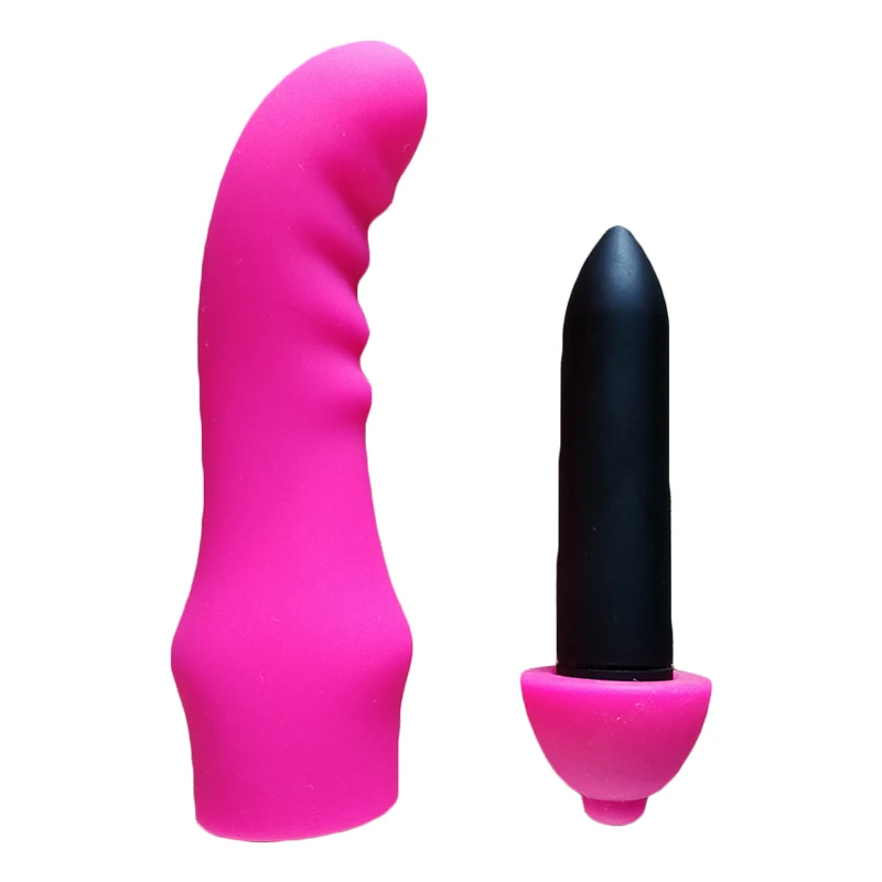 10-скоростной съемный мини-вибратор для пальцев водонепроницаемый вибрирующий