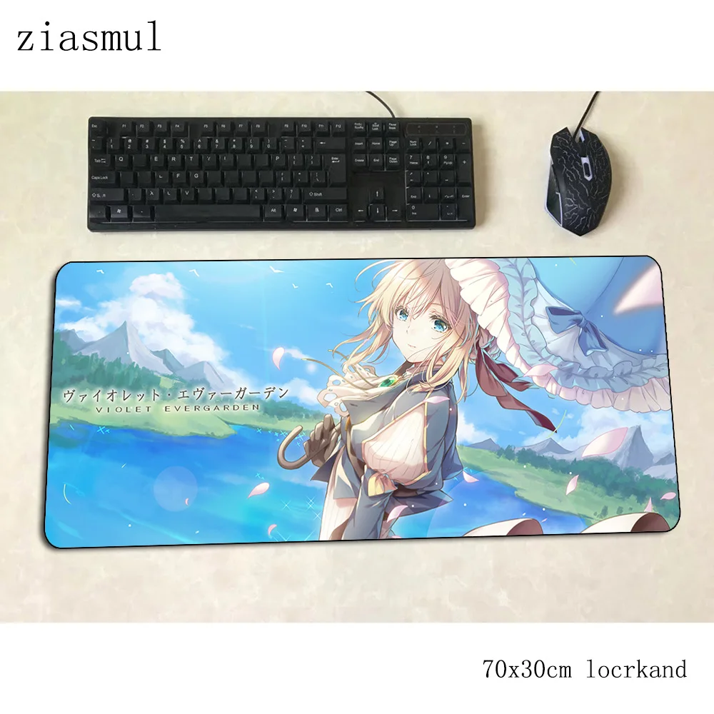 Violet evergarden коврики 700x300x3 мм Высококачественный игровой коврик для мыши большая клавиатура Коврик для мыши милый ноутбук аксессуары для геймеров коврик для мыши