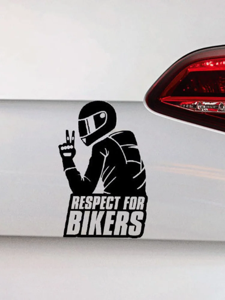 

ZS442QY Motorcycle Sticker Peace Sign Car Tuning Sticker Handsome and Cool Stickers Car Accessories 16X10.4CM