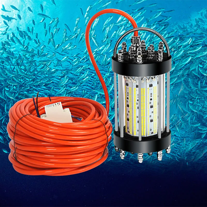 

30M Cable 500W 1000W AC240V Ocean Deep Underwater LED Fishing Lure Carp Fishing Bait Lights for Attracting Squid