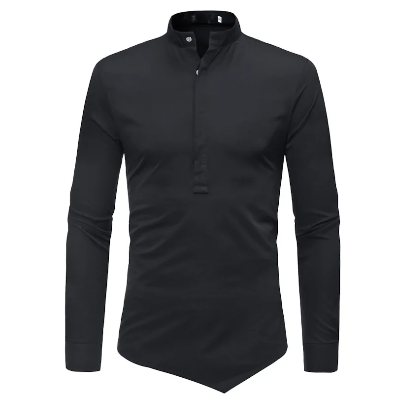 Модные мужские рубашки с длинными рукавами пуловер необычный стандартный