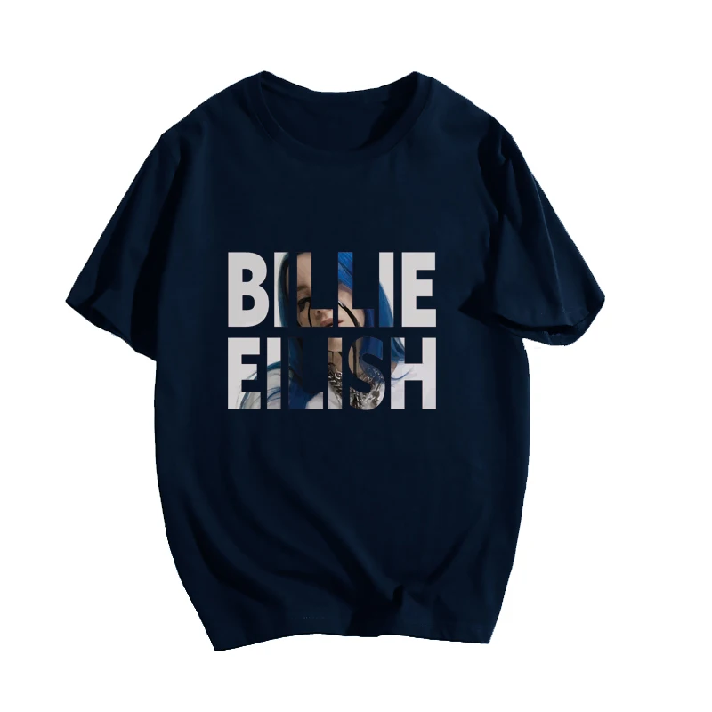 T-shirt 12 Крутая футболка унисекс, Повседневная футболка Billie Eilish, летние модные хлопковые футболки для подростков, Harajuku, футболки с короткими рукавами - Цвет: T-shirt 12