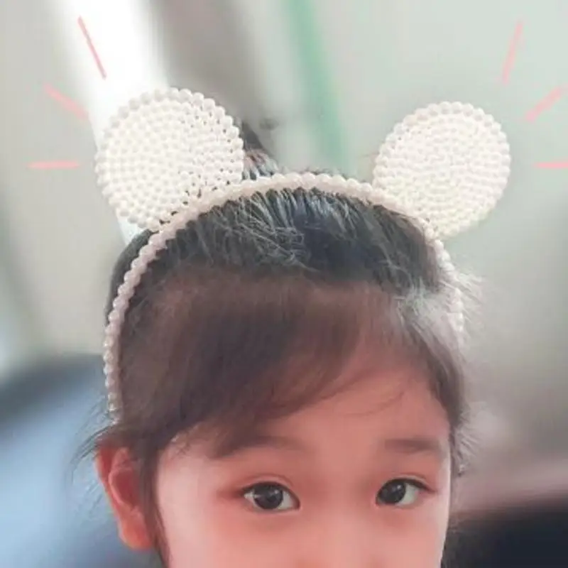 Повязка на голову с кошачьими ушками для девочек модный аксессуар волос
