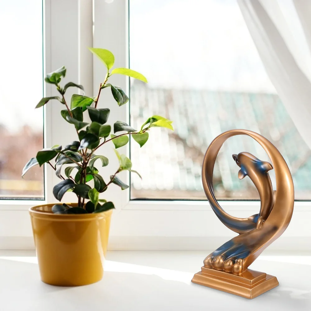 

Creative Dolphin Decor Dolphin Tabletop Decor Desktop Dolphin Ornament