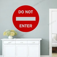 do not enter decal no entry sign warning sign employees only sign store business shop wall window door indoor outdoors rb236