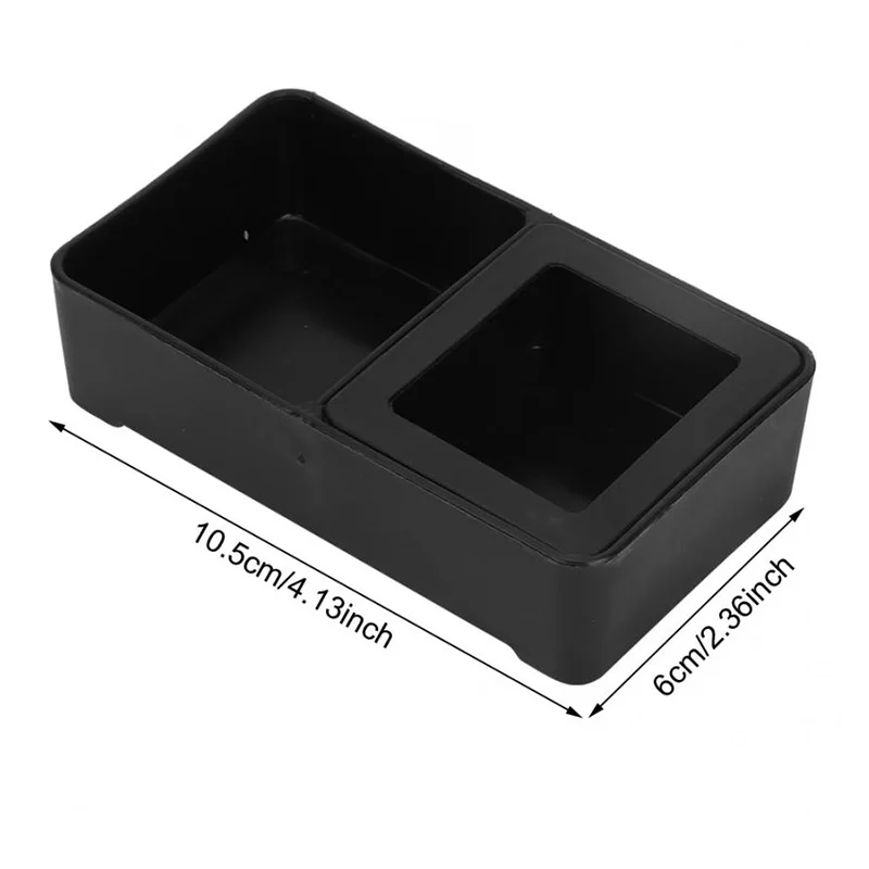 Черный пластиковый рептилии водная искусственная рептилия кормушка для еды