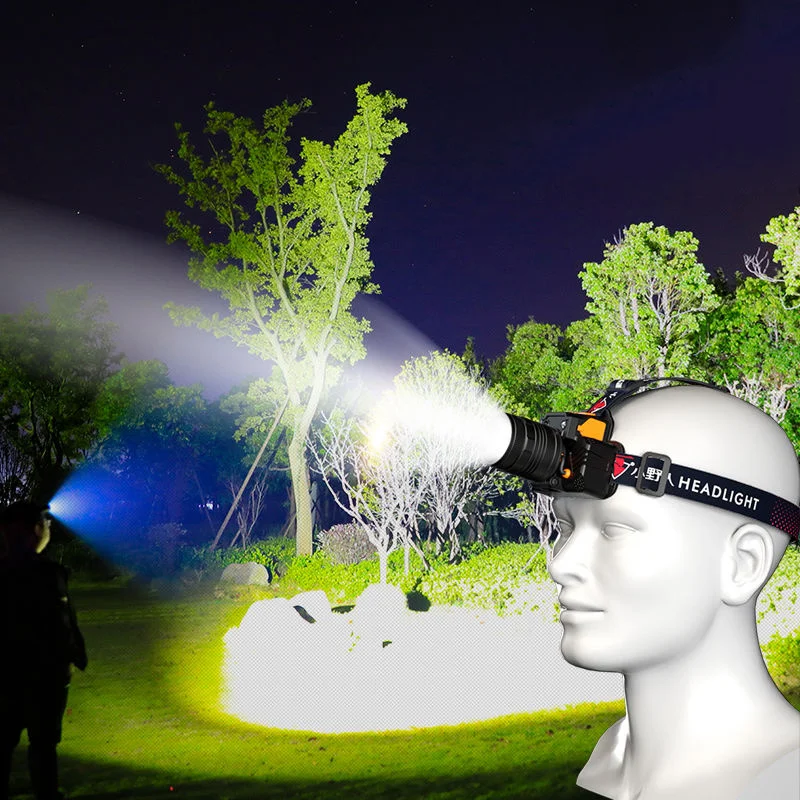 

2020 Newest Pocketman Headlamp T6/L2 LED Headlight USB Rechargeable Head Torch Zoomable Head Light Waterproof Head Lamp
