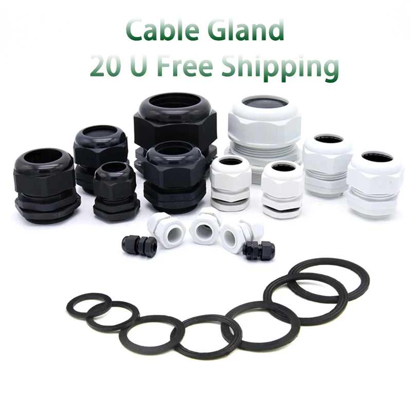 10 шт. водонепроницаемый кабельный сальник нейлоновое соединение IP68 PG7 для 3 6 5 мм