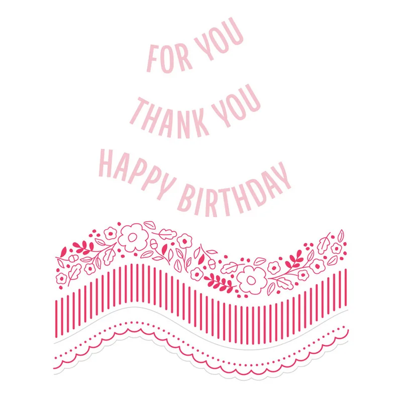 

Curved Glimmer Border Sentiments Hot Foil Plate Stamping Metal Die DIY Scrapbook Paper Craft Handmade Card Punch Art Hot Foiling