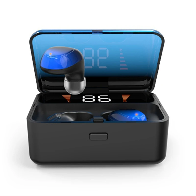 ES01 беспроводные наушники TWS Bluetooth гарнитура 5 0 контакт HD стерео (синий) |