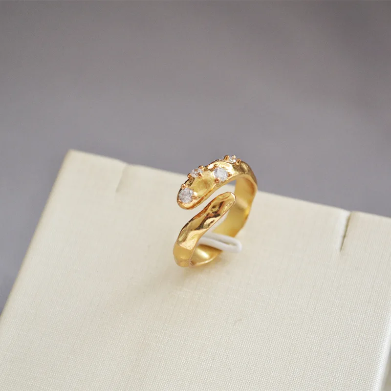 Циркониевое блестящее Золотое Латунное покрытие настоящее золото ручной