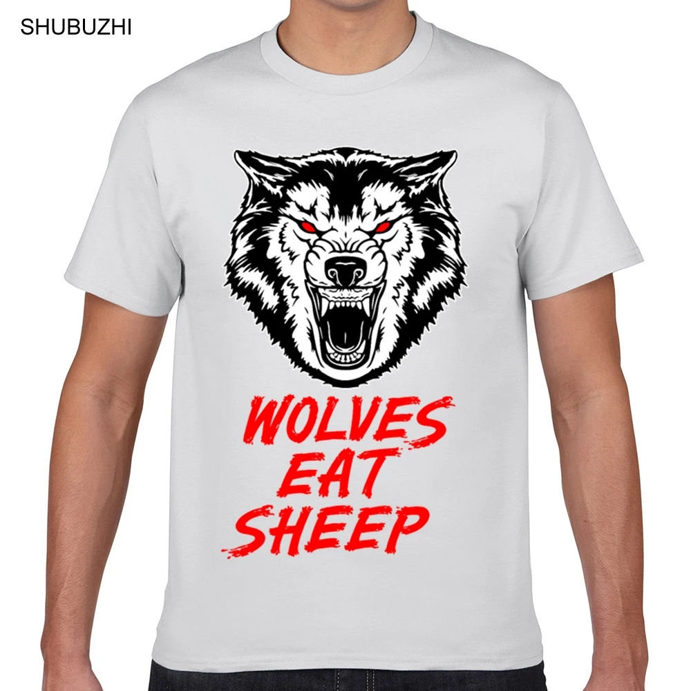 Топы Футболка Для мужчин волк волки едят овец Лето в стиле Харадзюку легкая