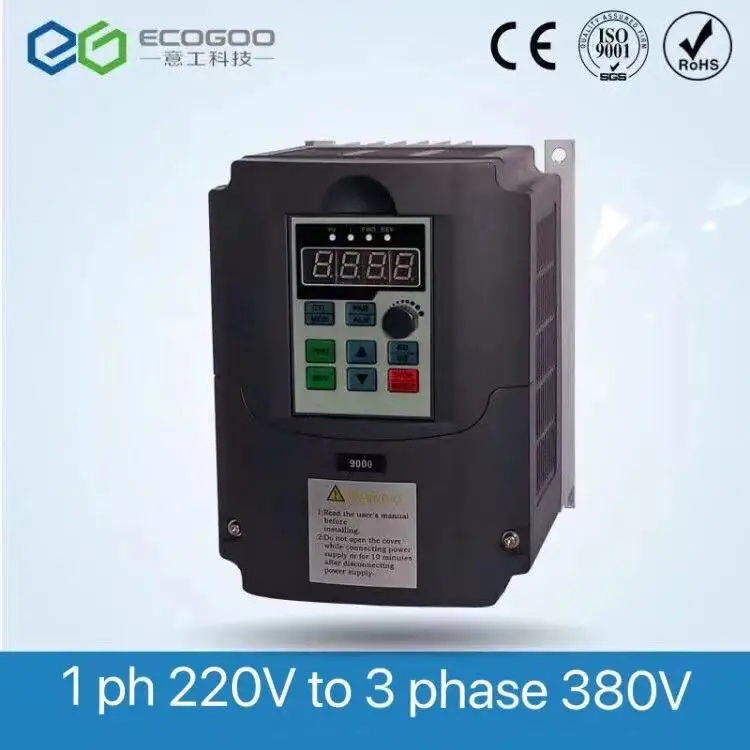 

For Spindle VFD 220V to 380 AC 380V5.5KW/7.5KW/11KW Variable Frequency Drive 3 Phase Speed Controller Inverter Motor VFD Inverte