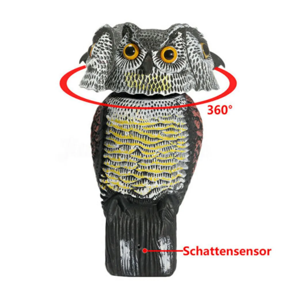 

Owl Pest Deterrent Handmade Birds Hunting Decoy Scarer Repeller Garden Decor MD7