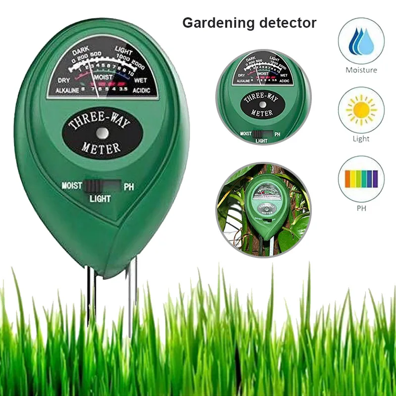3 in 1 Moisture Light PH Meter Plant Flowers Garden Plants Soil Acidity Humidity Sunlight Analyzer Tester Tool | Инструменты