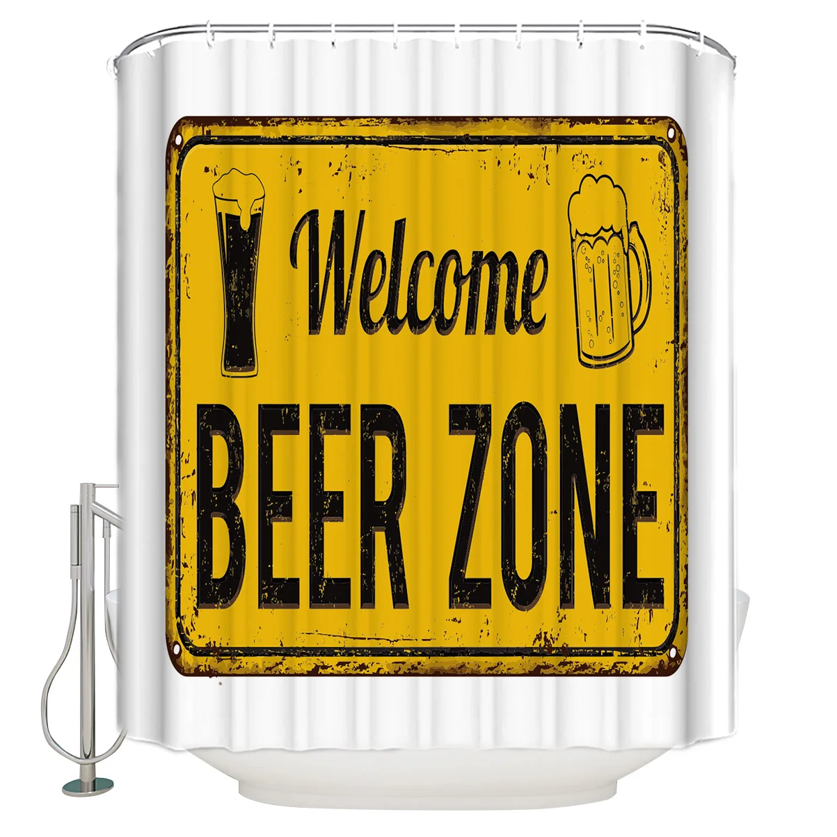 Ретро вывеска бар пивная занавеска для ванной из полиэстера ткань моющаяся